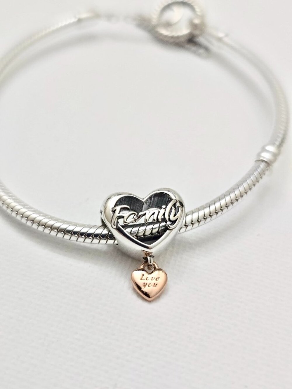Pandora Love You Family Heart Charm